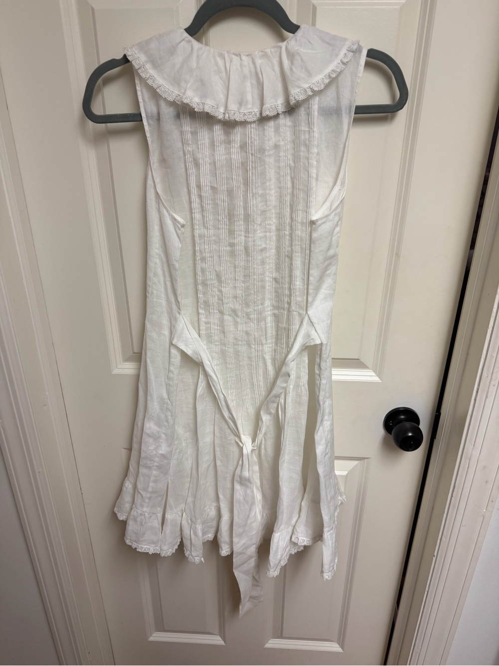 Doen Henrietta ruffled sleeveless midi dress Size Small - Picture 8 of 9